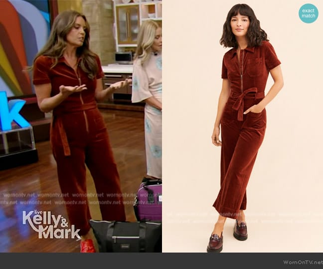 Maeve The Colette Weekend Jumpsuit worn by Monica Mangin on Live with Kelly and Mark