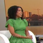 Adriana Diaz’s green midi dress on CBS Mornings