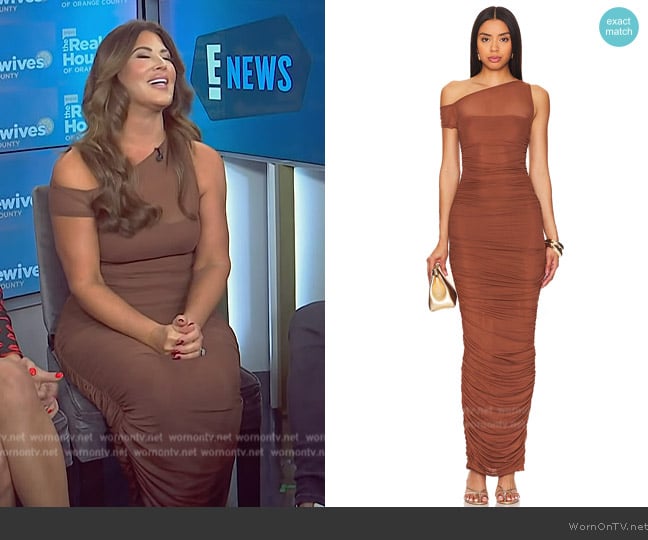 AFRM Biona Maxi Dress worn by Emily Simpson on E! News