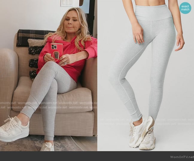 Alo Yoga High-Waist Alosoft Lounge Leggings worn by Tamra Judge on The Real Housewives of Orange County