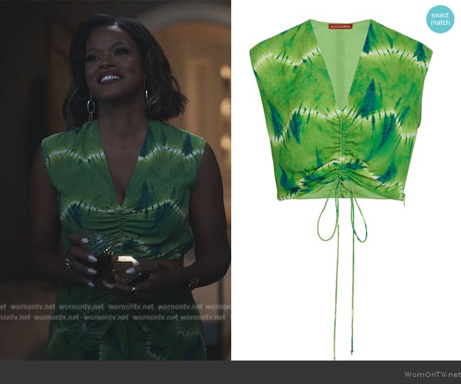 Altuzarra Ada Cropped Top worn by Vivian Banks (Cassandra Freeman) on Bel-Air