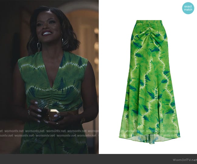 Altuzarra Thalissa Maxi Skirt worn by Vivian Banks (Cassandra Freeman) on Bel-Air