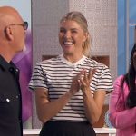 Amanda’s striped t-shirt on The Talk