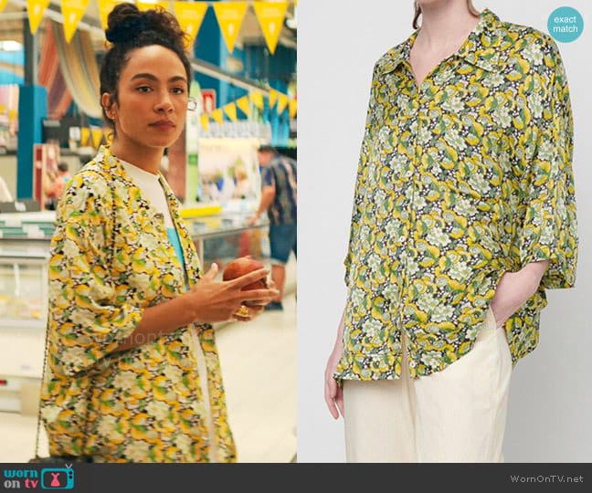 American Vintage Gintown Shirt in Marceau worn by Riddy (Aurora Perrineau) on Kaos