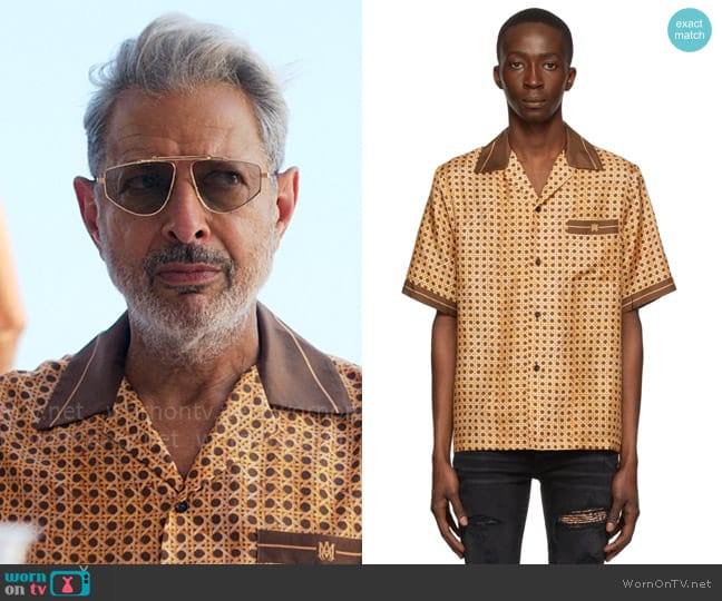 Amiri Silk Shirt worn by Zeus (Jeff Goldblum) on Kaos