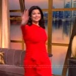 Ana’s red ruffle dress on The View