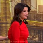 Ana’s red ruffle dress on The View