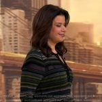 Ana’s stripe ribbed dress on The View