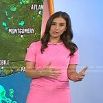 Angie Lassman’s pink tweed shift dress on Today