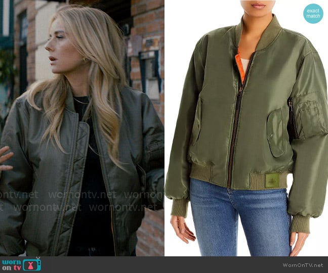 Anine Bing Leon Jacket worn by Morgan (Justine Lupe) on Nobody Wants This