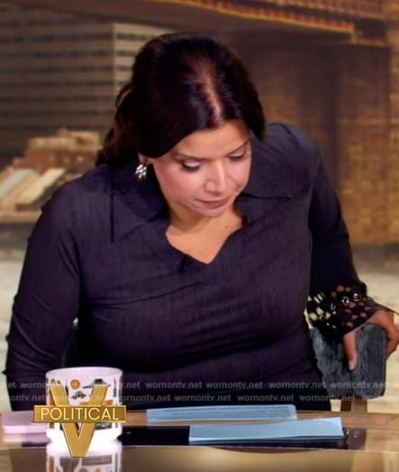 Ana's lace cuff top on The View