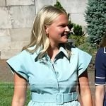 Annabel Love’s blue belted shirtdress on Today