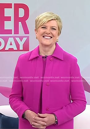 Anne's pink dress and cropped jacket on Today