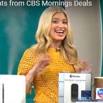 Ashley Bellman’s yellow lace dress on CBS Mornings