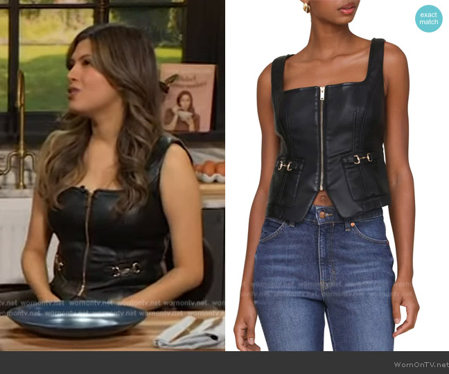 Avec Les Filles Equestrian Zip Front Vest worn by Naomi Mendoza on The Drew Barrymore Show