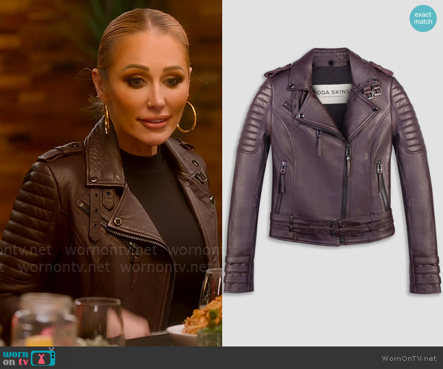 Boda Skins Kay Michaels 2.0 Jacket worn by Mary Fitzgerald on Selling Sunset