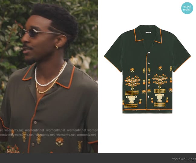 Jazz’s green embroidered shirt on Bel-Air