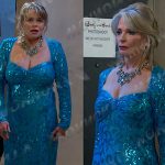 Bonnie and Hattie’s blue sequin dress on Days of our Lives