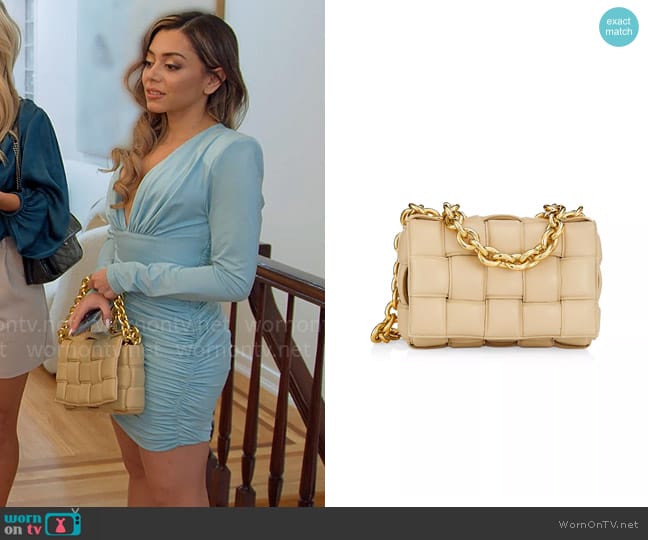 Jade’s woven leather bag on Owning Manhattan