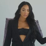 Bre’s black embellished blazer on Selling Sunset