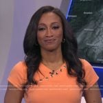 Brittany Bell’s orange grommet dress on Good Morning America