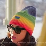 Bronwyn’s rainbow beanie and black sunglasses on The Real Housewives of Salt Lake City