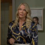 Brooke’s chain print blouse on The Bold and the Beautiful