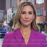 Caitlin Huey-Burns’ pink blazer on CBS Mornings