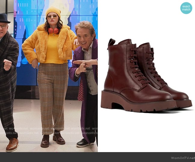 Camper Milah Boots worn by Mabel Mora (Selena Gomez) on Only Murders in the Building