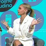 Caroline Baudino’s white tweed blazer dress on Today