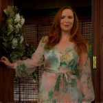 Cassie’s floral maxi dress on The Young and the Restless