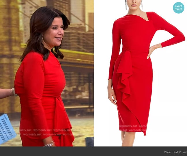 Chiara Boni La Petite Robe Peper Asymmetric Dress worn by Ana Navarro on The View