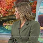 Christine’s green belted blazer on Today