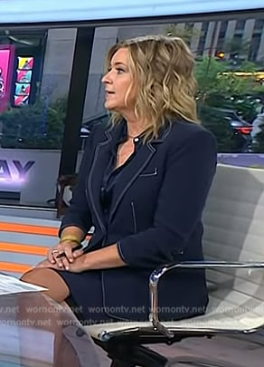 Christine’s ruched sleeve denim blazer on Today