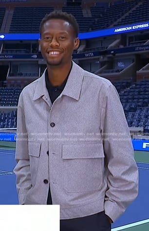 Christopher Eubanks’s grey jacket on Good Morning America