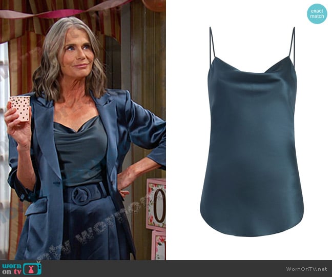 Cinq a Sept Marta Cami in Onyx worn by Fiona Cook (Serena Scott Thomas) on Days of our Lives