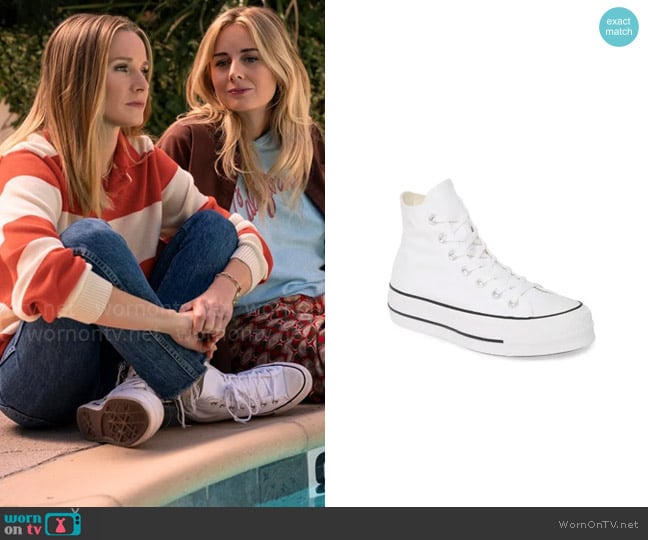 Converse All Star® Lift High Top Platform Sneaker worn by Joanne (Kristen Bell) on Nobody Wants This