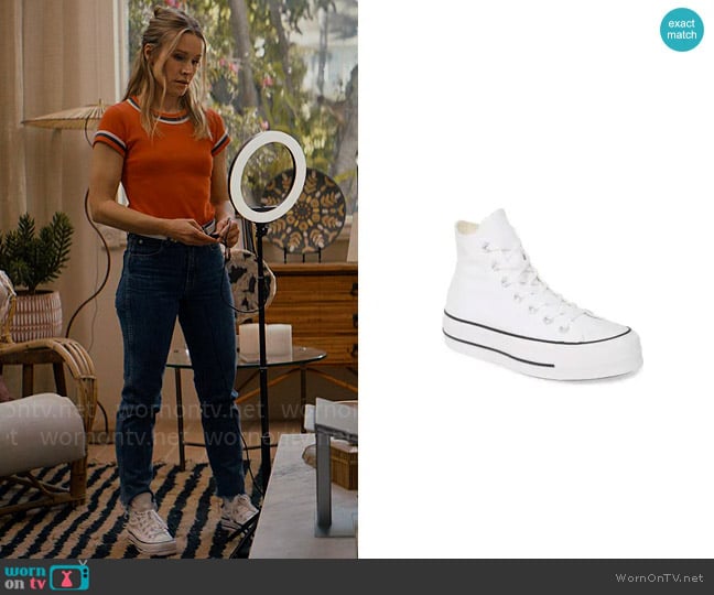 Converse Chuck Taylor® All Star® Lift High Top Platform Sneaker worn by Joanne (Kristen Bell) on Nobody Wants This