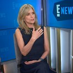 Courtney Thorne-Smith’s navy denim dress on E! News