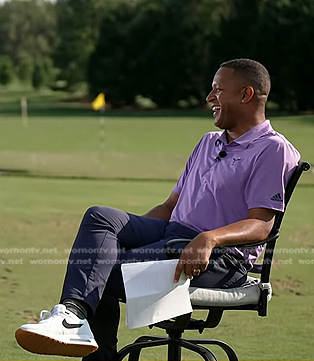 Craig Melvin's white sneakers on Today