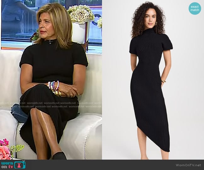 Cult Gaia Chrysta Knit Dress worn by Hoda Kotb on Today