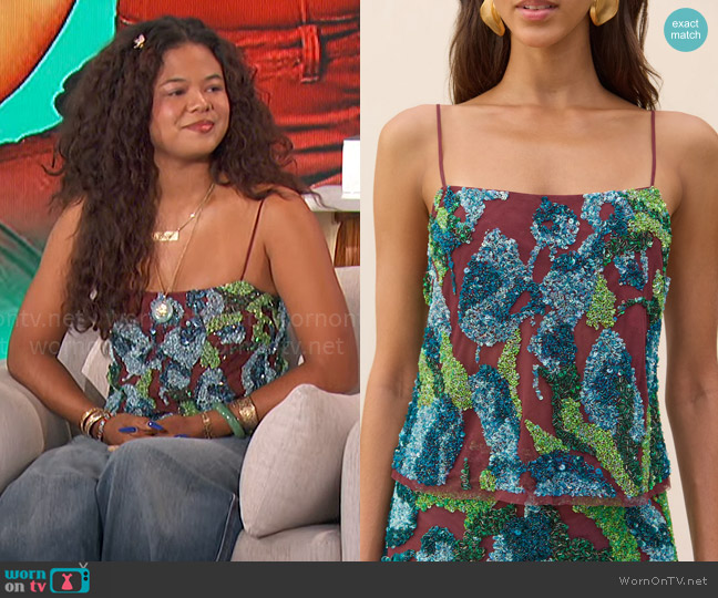 Cult Gaia Maison Top worn by Maile Masako Brady on The Talk