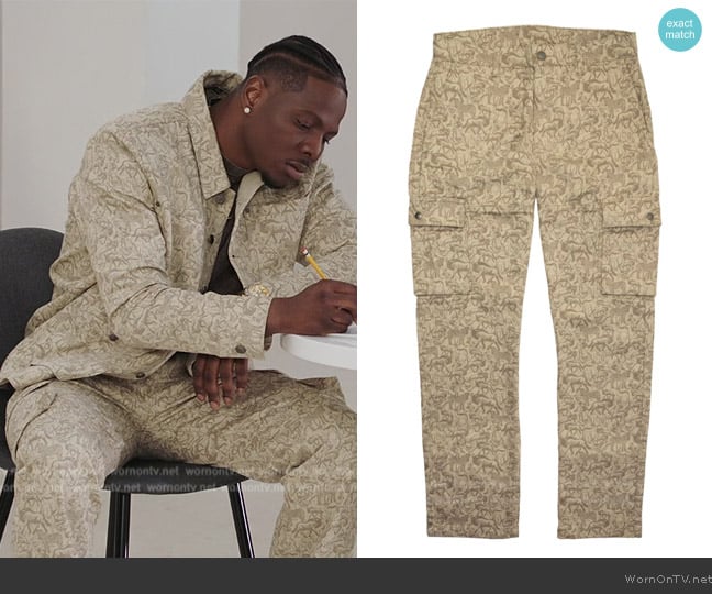 Daily Paper Jabari Herd Cargo Pants worn by Cam Watkin (Mitchell Edwards) on All American Homecoming