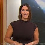 Dana Jacobson’s brown mock-neck dress on CBS Mornings