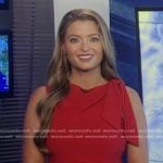 Dani’s red tie detail dress on Good Morning America