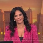 Darlene’s pink plaid cardigan on Today