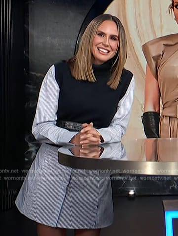 Keltie's mixed media mini dress on E! News