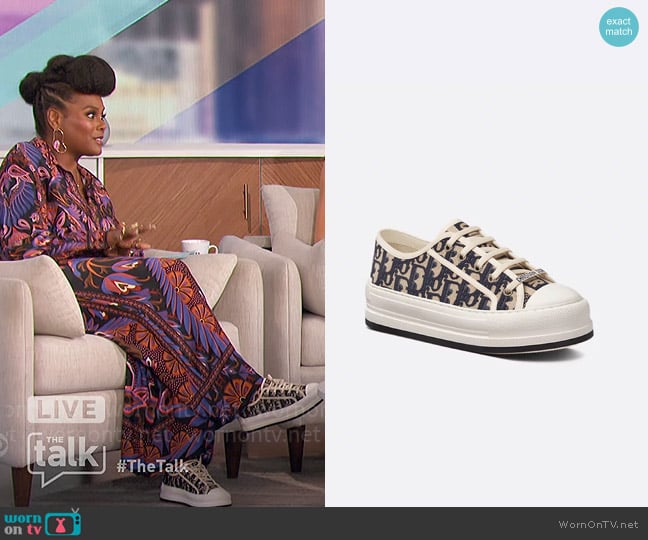 Dior Walk'n'Dior Platform Sneaker worn by Tabitha Brown on The Talk