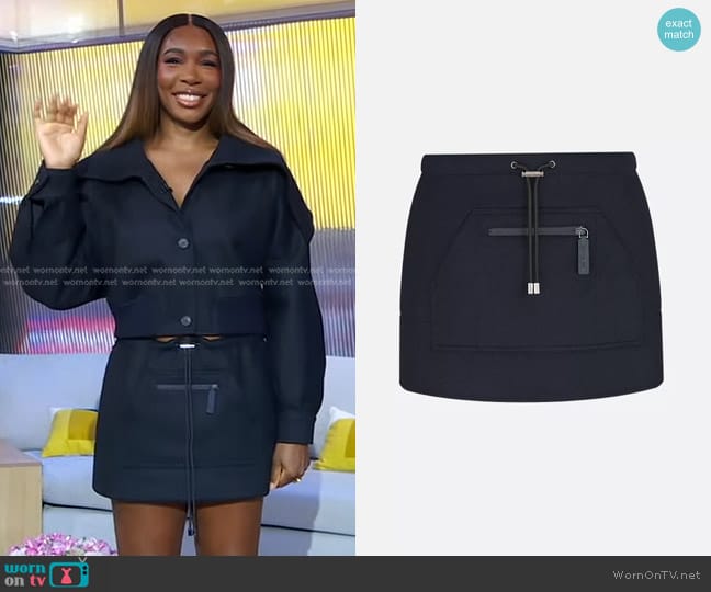 Dior Skort in Navy Blue worn by Venus Williams on Good Morning America