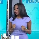 Dr. Michelle Henry’s lilac cap sleeve dress on Today